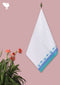 Handloom Cotton Hand Towel With Block Print Border